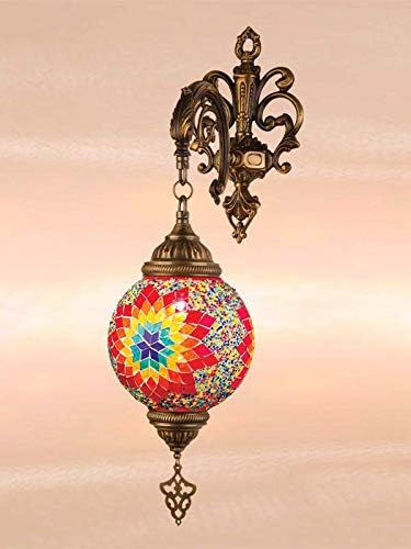 Amazon Co Jp モザイクランプ21インチ 壁取り付け用燭台 提灯ライト トルコランプ アラビア語 イスラムアーキテクチャ ライト モロッコ家 Marrakeshデザイン 内部デザイン オフィス装飾 Diy Tools Garden