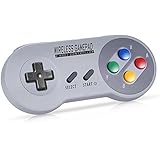 Zeato 2.4GHz Wireless Controller for SNES/SFC Classic Edition, Rechargeable SNES Mini Wireless Gamepad with Retro/USB Receiver for Super NES Classic Edition
