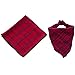 Pet Dog Bandana Scarf Pack - Triangle Bibs Reversible Plaid Printing Kerchief 2 Pcs/Set Accessories for Small to Large Dogs Cats Pet