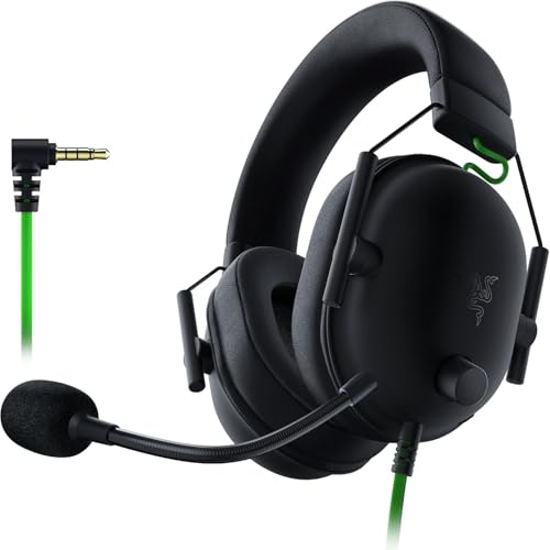 Razer BlackShark V2 X - Premium Esports Gaming Headset (Kabelgebundene Kopfhörer mit 50mm-Treiber, Rauschunterdrückung für PC, Mac, PS4, Xbox One & Switch) Schw