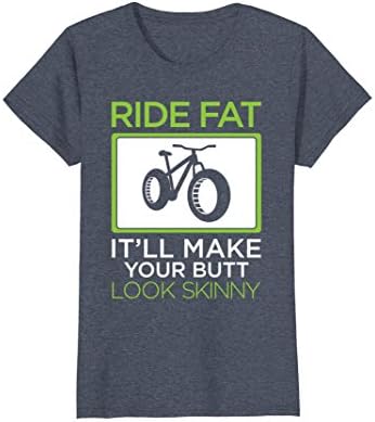 Womens Ride Fatbike t-shirt XL Heather Blue