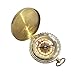 Antique Flip-Open Gold Plated noctilucent Pocket Compass