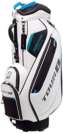 Amazon ブリヂストン Bridgestone キャディーバッグ Tour B Cbg922軽量スポーティモデル メンズ Cbg922wt ホワイトターコイズ 9 5型 オリジナルタグ付 ブリヂストン Bridgestone メンズキャディバッグ