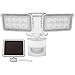 GLORIOUS-LITE Solar Security Light Outdoor, 1500LM Solar Motion Sensor LED Light with IP65 Waterproof, 6000K, Flood Light with 2 Adjustable Heads for Backyard, Pathway and Patio