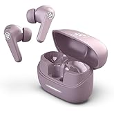 JLab JBuds Pods ANC True Wireless Bluetooth Earbuds, Hybrid Active Noise Canceling, 56+ Hours Playtime, Clear calls, Custom Sound via App, Wireless Charging, Bluetooth Multipoint, Be Aware Mode, Mauve