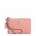 COACH Corner Zip Wristlet In Polished Pebble Leather