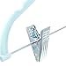 Juvale 24-Pack Light Blue Velvet Hangers for Baby & Kids Clothes with Clips – 360° Swivel Hook, Anti-Slip Space-Saving Design for Pants, Tank Tops, Skirts (12×8 in Baby Hanger)