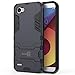 LG Q6 Case, LG Q6 Plus Case, LG Q6a Case, CoverON Shadow Armor Series Modern Style Slim Hard Hybrid Phone Cover with Kickstand Case for LG Q6 / Q6 Plus / Q6a - Navy