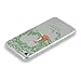 iPhone 7 Case Anti-Slip Anti-scratch Transparent Soft Ultra Thin Back Cover Durable TPU Bumper Case 4.7-inch (leaves fox)