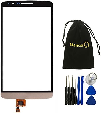 Mencia Touch Digitizer Screen For LG Optimus G3 D830 D850 D855 D851 LS990 VS985 with Tools Gold (No LCD)