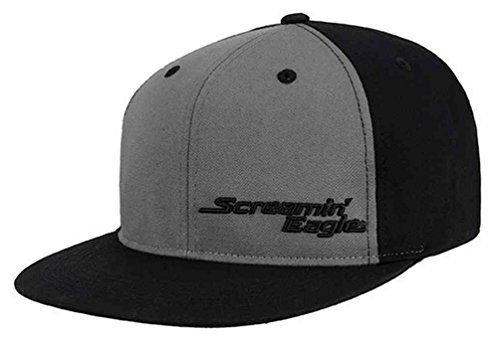 Harley-Davidson Mens Screamin' Eagle Shadow Flat Bill Flex Cap HARLMH0314 (L/XL)