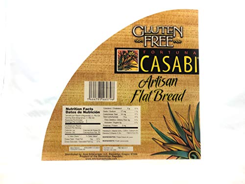 Casabi Casabe Artisan Flatbread (Cassava Bread), Naturally Gluten-Free, Vegan, Paleo, Made of 100% Yuca Root. 7 oz/pack (24-Pack) - Thumbnail 2