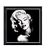 Marilyn Monroe Canvas Wall Art Giclee Print Red Lips Framed Art Print Inspirational Famous People Wall Decor Portrait Silver Edge Black Framed Ready to Hang Single Piece - 12
