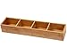 YBM HOME Bamboo 4 Compartment Organizer Tray for Drawers, 329