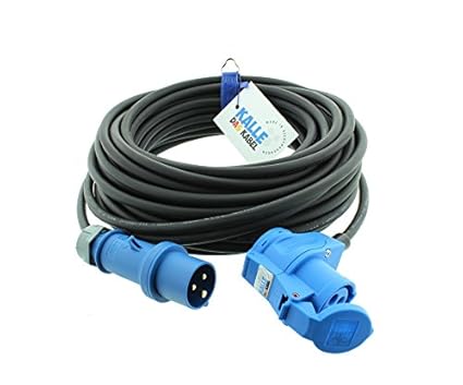 CEE-Verlängerungskabel Winkelkupplung Campingkabel Wohnmobil-Kabel Caravan-Leitung H07RN-F 3G 2,5mm² 30 Meter von KALLE DAS K