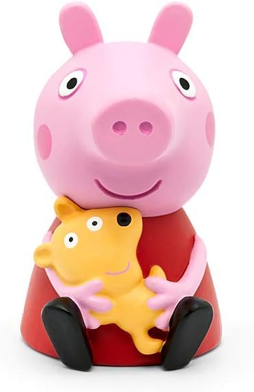 tonies Peppa Pig Audio Character - Peppa Pig Toys, On the Road with Peppa Pig Audiobooks for Children, Pink, Medium