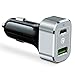 Capshi (Upgrade) Car Charger, 63W USB Type-C PD Car Charger Adapter with Quick Charge 3.0 Dual Port Compatible Galaxy Note 10,MacBook Pro, S10, iPhone 11 Xs XR X Plus, iPad Pro Air Mini