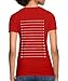 Spreadshirt Hair Length Check Growth Chart Women's T-Shirt, L (size 12-14), red