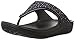 crocs Women's Sloane Embellished Flip Flop, Black/Multi, 9 M US