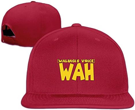 Unisex Wah Waluigi's Voice snap-back structured cap Red One Size