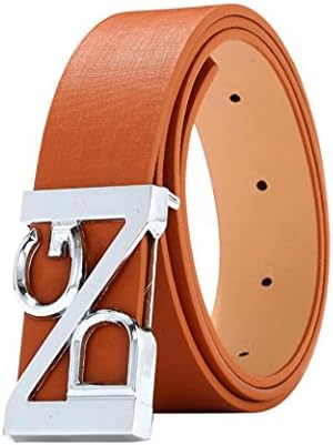Leather Belt for Man, Shybuy Men's Casual Jean Belt Fashion Leather Thin Belt Design Buckle