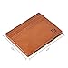 ZhaoCo Minimalist RFID Magic Wallet, Genuine Leather Slim Front Pocket Purse Credit Card Case and Money Cash Holder with ID Window, Mini Bifold Wallet Gift - Light Brown