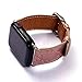 The ONE 38 Compatible Apple Watch Straps 38mm (fit for 40mm), Luxury Fashion PU Leather Classic Wrist Bands for Women and Men, Replacement for 38/40MM Apple Watch Series 5 4 3 2 1 (Rose Gold)