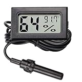 AUTIDEFY Mini Digital Electronic Temperature Humidity Meters Gauge Indoor Thermometer Hygrometer LCD Display Fahrenheit (Humidity with Probe)