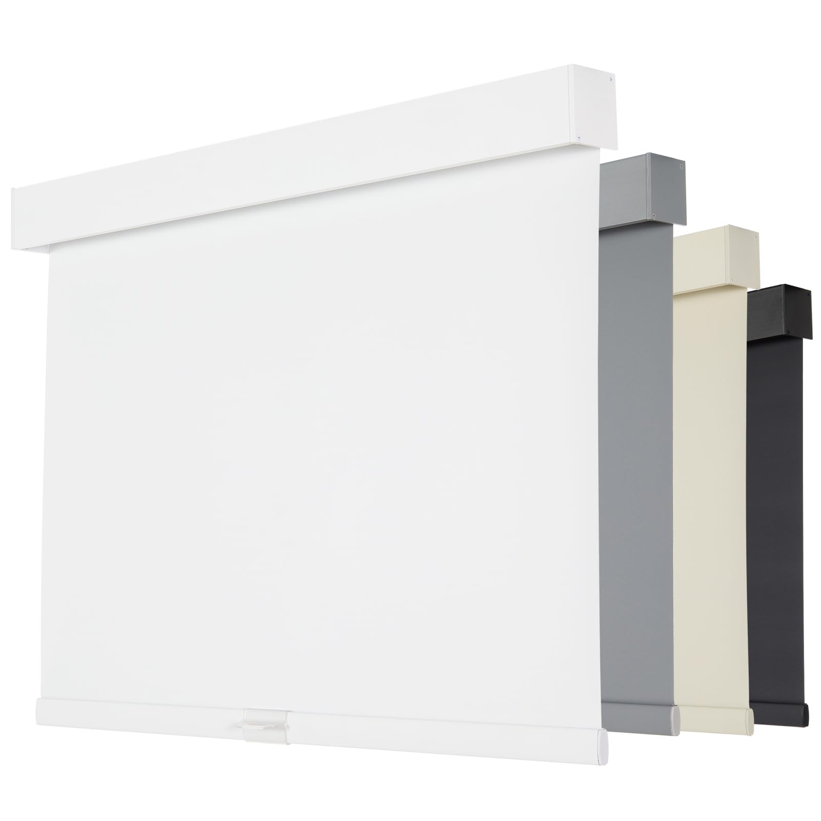 Photo 1 of Persilux Blackout Roller Blinds for Indoor Windows, Cordless Roller Shades with Valance, Thermal Insulated Fabric Window Shades & Blinds, UV Protection Shades for Home and Bedroom (White,71"W x 72"H)