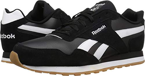 Reebok Men's Classic Harman Run Sneaker,black/white/gum, 8 M US