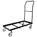 Flash Furniture Kaden L-Shaped Folding Chair Dolly for Large Events, Commercial Grade Steel Folding Chair Cart, Holds up to 36 Chairs, Black
