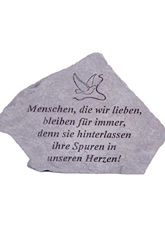 Vidroflor Gedenkstein Menschen, die wir lieben. aus Steinguss