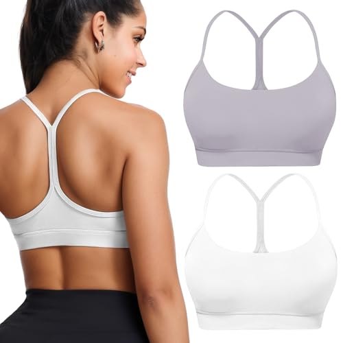 Buauty 2 Packs Sports Bras for Women High Support Large Bust… at Amazon