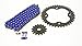 Chain & Black Sprocket for Suzuki LTR450 Quadracer 2006-10 Blue Non O-Ring 13/38