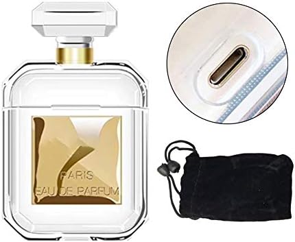 xueuk88 Headphone Protection Case For AirPods Perfume Bottle Case Wireless Bluetooth Pack Anti-fall With Cloth Bag