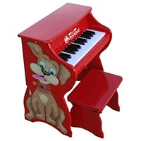 Schoenhut Learn-to-Play Toy Piano With 25-Keys and Patented Play-by-Color Tri-Play Learning System