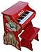 Schoenhut Learn-to-Play Toy Piano with 25-Keys and Patented Play-by-Color Tri-Play Learning System, Red