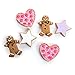 THE QUEEN'S TREASURES 18 Inch Doll Food and Accessories, Bakery Collection 6 Piece Hearts and Stars Shaped Frosted Sugar Cookies, Compatible with American Girl Pastry Bake Shop & Kitchen Furniture