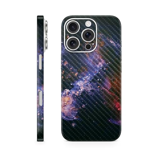 Carbon Fiber Phone Skin Compatible with Apple iPhone 16 Pro - Andromeda - Premi…