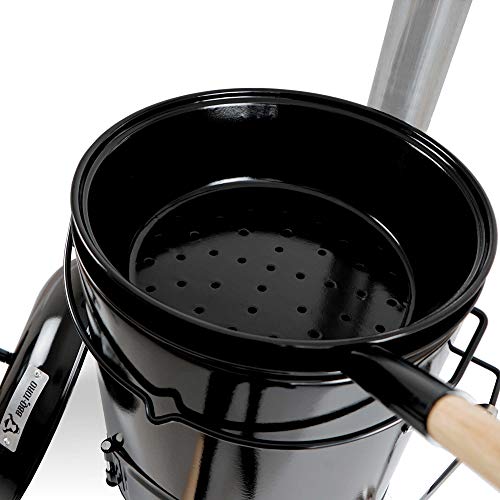 BBQ-Toro Gulaschkanone | Gulaschkessel | Eintopfofen | Ungarischer Kesselgulasch Topf 17 Liter emailliert mit Deckel für die Outdoor Küche Feldküche – Bild 6