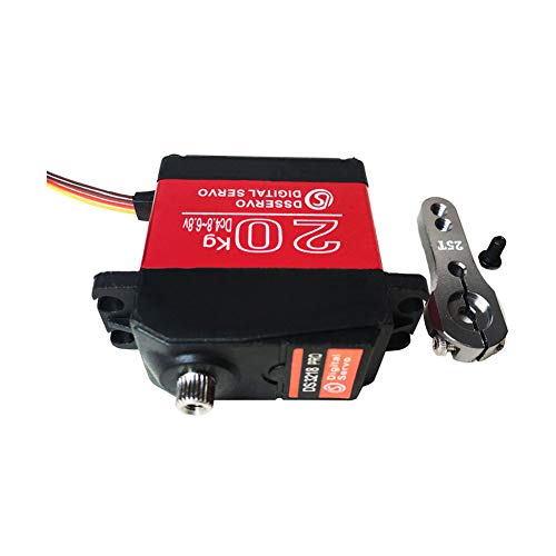 ANNIMOS Digital Servo 23.5KG/0.09S Stainless Steel Gear High Speed Waterproof Standard Baja Servos for 1:10 1:8 Scale RC Cars DS3218PRO -180 Degrees - Thumbnail 5