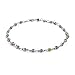 Bling Jewelry Protection Amulet Turkish Multi Color Charm Slender Evil Eyes Anklet Link Ankle Bracelet For Women Teen .925 Sterling Silver 10 Inch