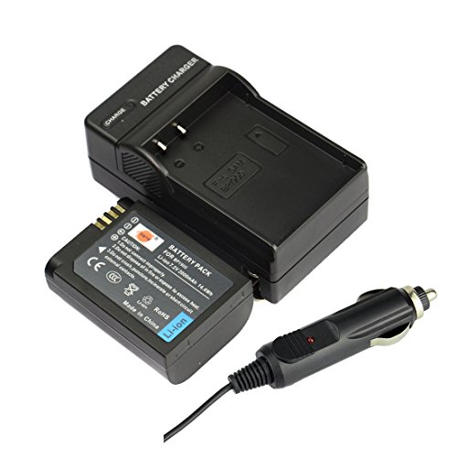DSTE® ED-BP1900 Rechargeable Li-ion Battery pack + Travel & Car Charger DC160 for Samsung NX1 Smart Wi-Fi 4K Digital Camera