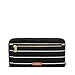 Fossil womens Logan Pvc Zip Around Wallet Clutch, Black/White, One Size US