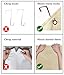 MISSLO Hanging Organizer Over The Narrow Closet Door For Shoes, Hats, Gloves, Snacks, Pack 2, Beige