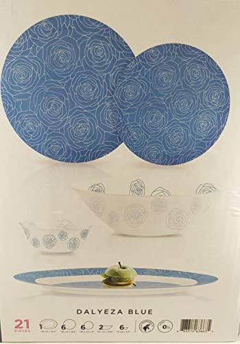 SICO Luminarc Dinner Set 21 PCS DALZEYA Blue