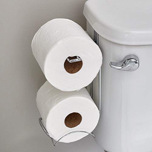 iDesign Classico Steel Toilet Paper Holder for Bathroom Storage, Over