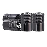 AOOOOP Tire Valve Caps for Hyundai Car Tyre Valve Stem Caps Heavy-Duty Air Cover for Hyundai Tucson Sonata Kona Santa Fe Elantra Accent Veloster (4PCS Black)