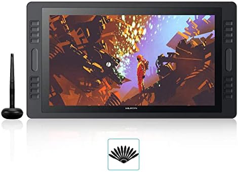HUION Kamvas Pro 13 Grafiktablett Display 13,3 Zoll – 1920x1080, USB-C, Zeichenfläche 294x165 Mm