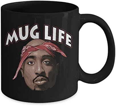 Tupac 2pac Thug Mug Life West Coast Hip-Hop Rap Coffee Mug